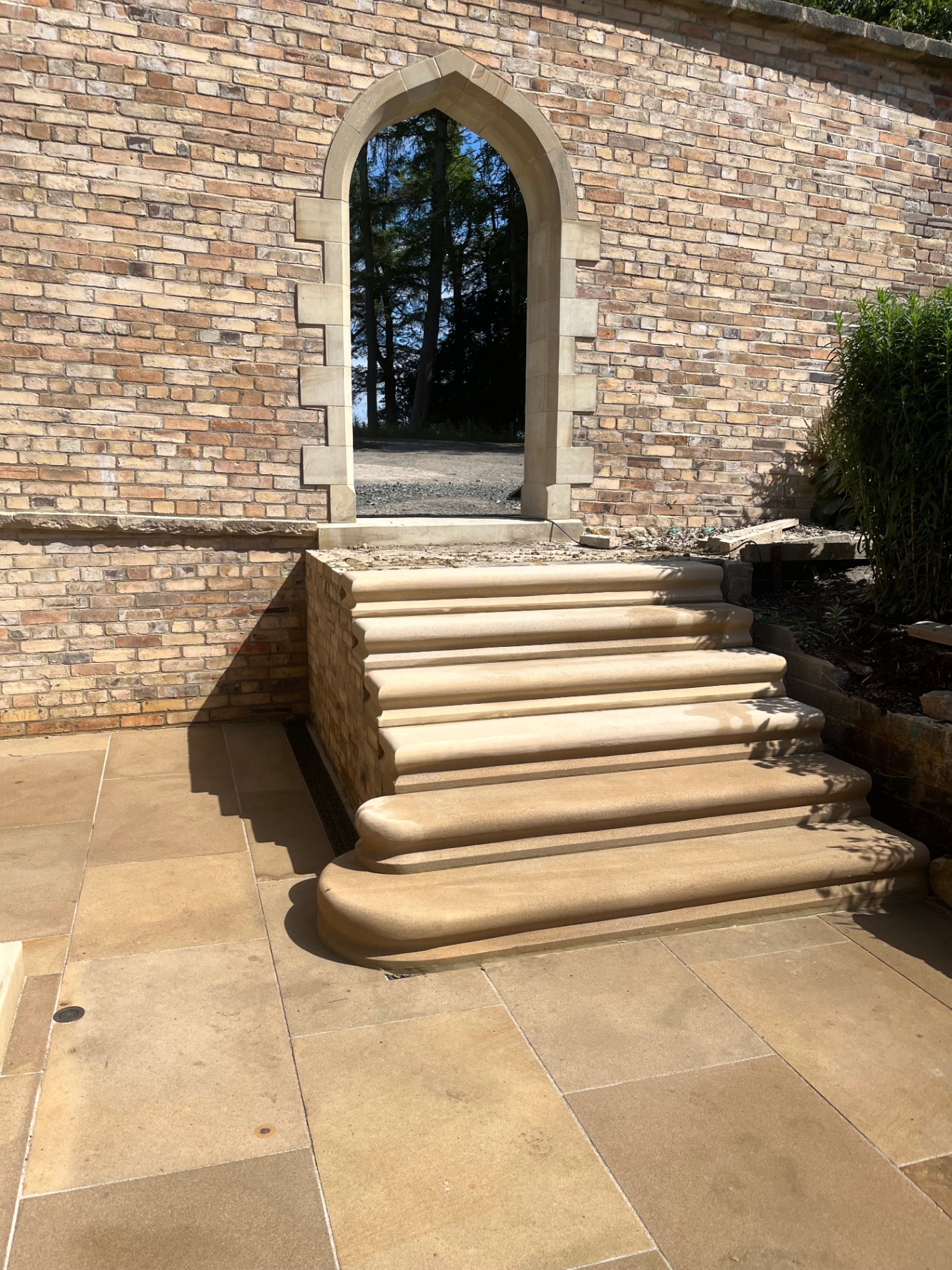 Stone Colonnade Orangery & Indoor Pool — Garden Archway