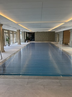 Stone Colonnade Orangery & Indoor Pool — Pool Hall