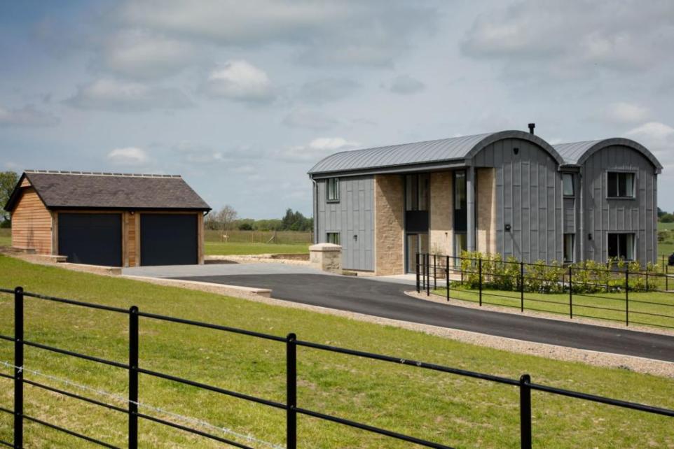 Dutch Barn & Garage Shell — House & Garage