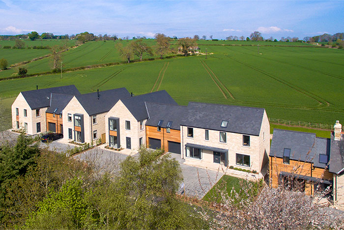 External Stone Work — Aerial View
