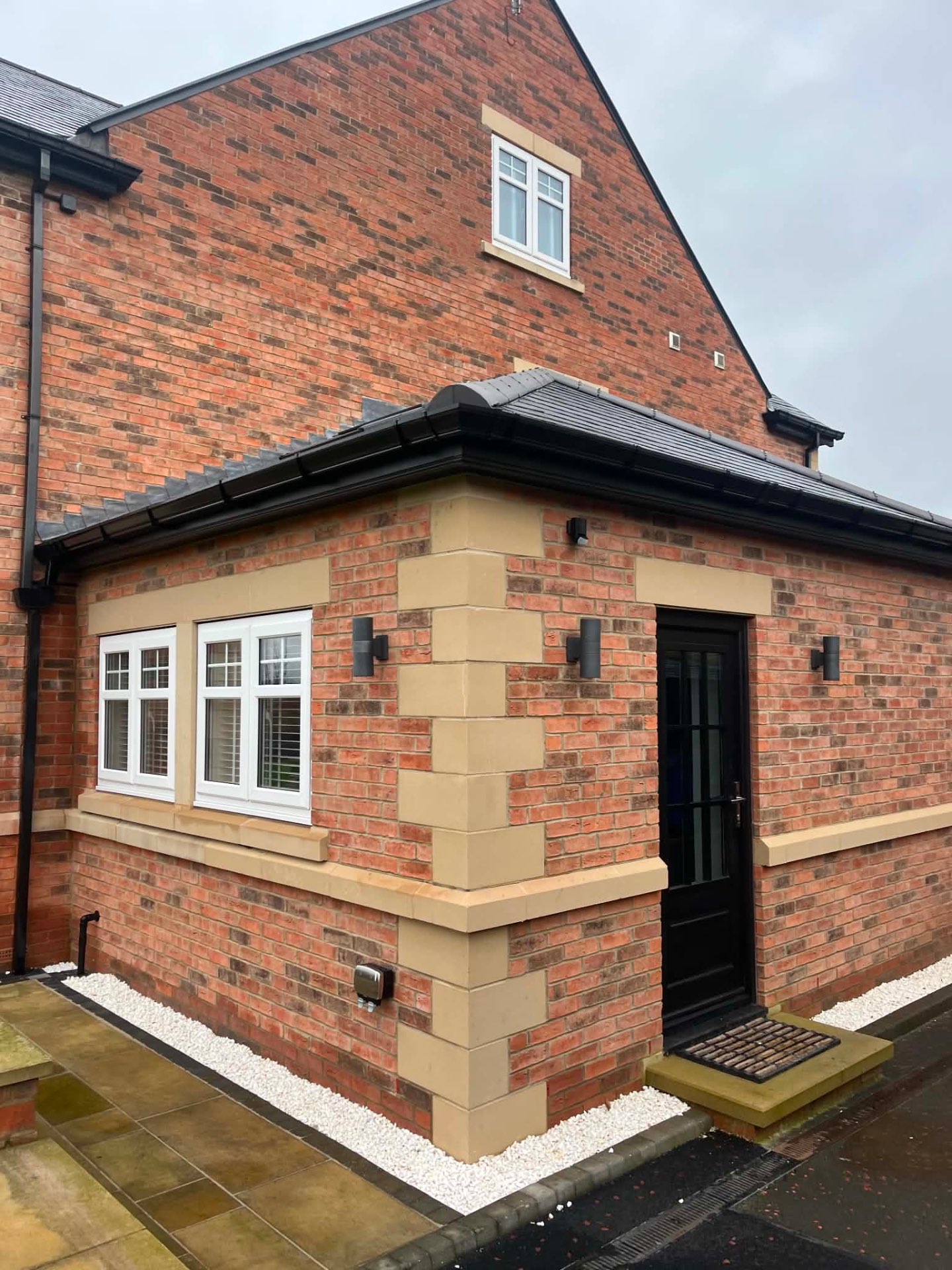 Stone-Quoined Country Residence — Bay Window Extension